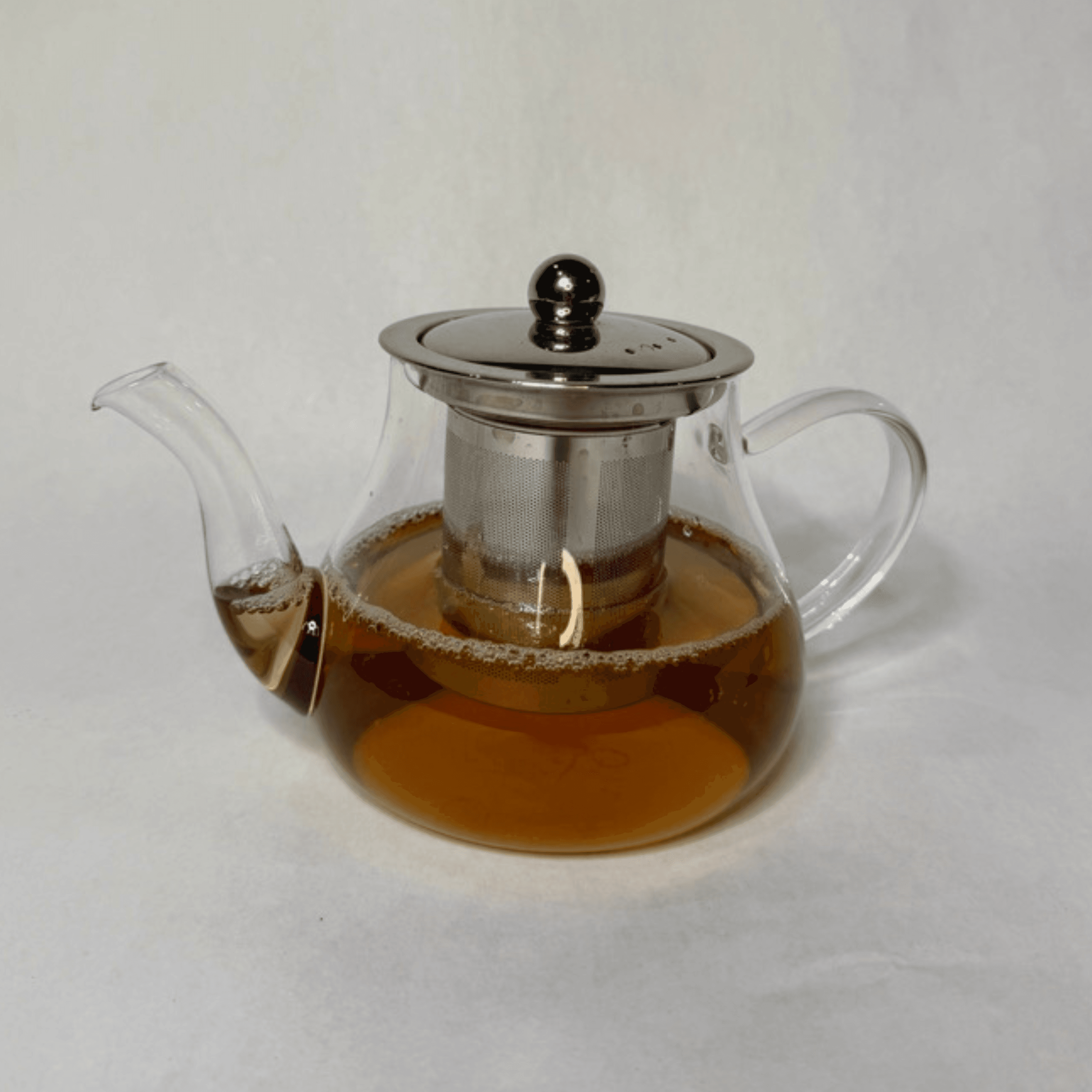 Personal glass teapot