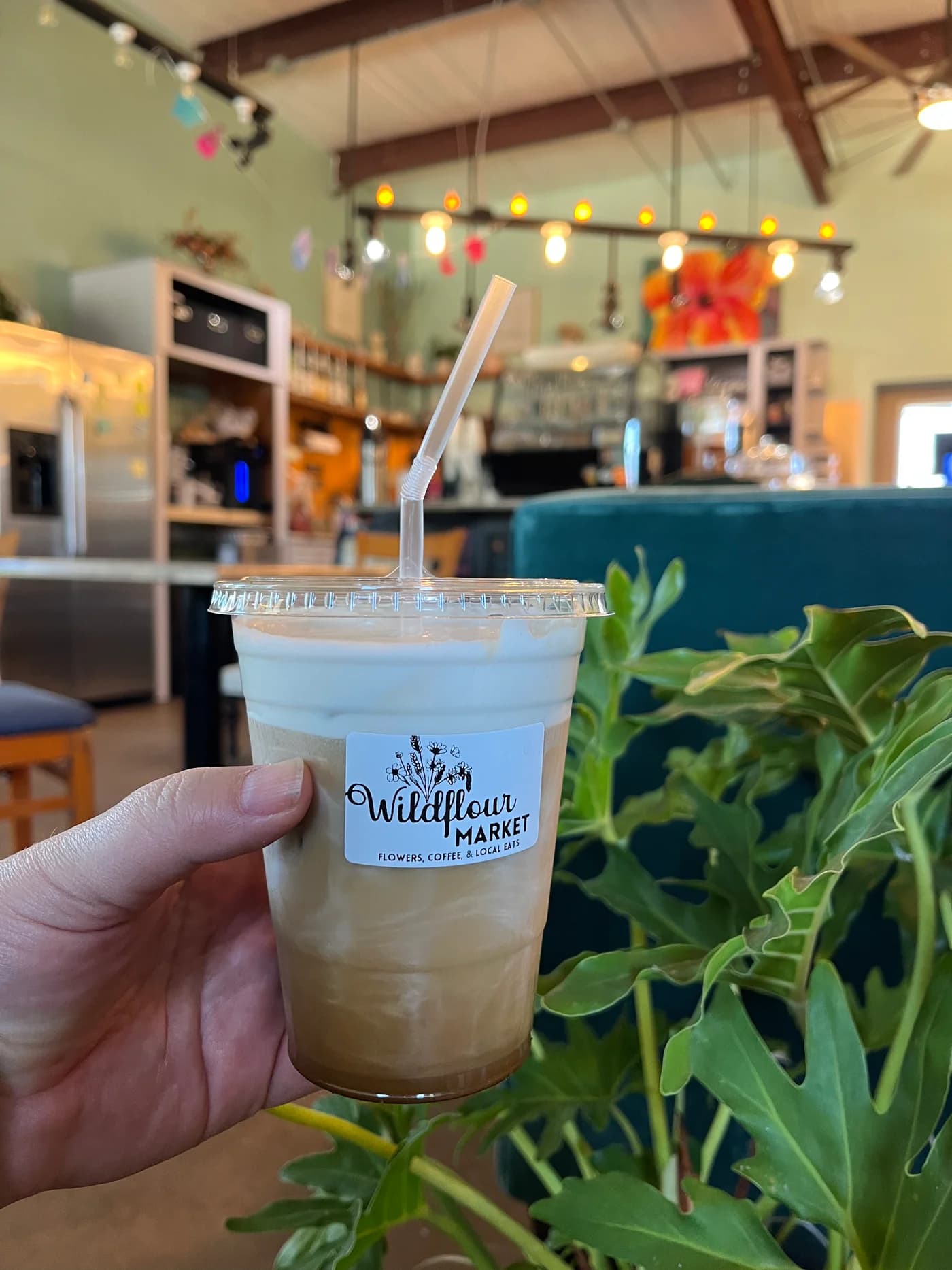 Wildflour Market cafe inside the Rise Yaupon factory